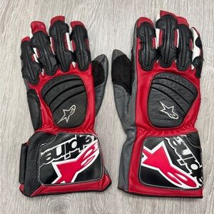 Alpinestars Red and Black SP-3 Gloves